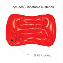 Load image into Gallery viewer, DR. ORGANIZER Inflate-A-Seat USA Patented Inflatable Seat Cushion with Built-in Pump, Lumbar & Arm Rests – Portable, Adjustable, Lightweight & Heavy Duty – Great for Camping, Hunting & Sports