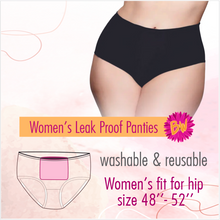 Load image into Gallery viewer, Blossom Wear Women's Leak Proof Panty, Set of 4 Black, by Dr. Organizer