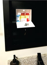 Load image into Gallery viewer, Secure-A-Meds Steel Locking Safe, keeping your Medications, C B D and Cannabis products private & secure. USA Patent Pending