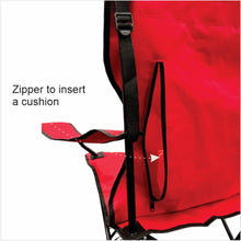 Load image into Gallery viewer, DR. ORGANIZER Inflate-A-Seat USA Patented Inflatable Seat Cushion with Built-in Pump, Lumbar &amp; Arm Rests – Portable, Adjustable, Lightweight &amp; Heavy Duty – Great for Camping, Hunting &amp; Sports
