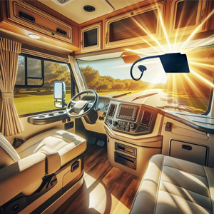 Eclipse Adjustable Sun Shade for Trucks, Cars, RV by Dr. Organizer