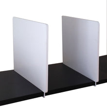 Load image into Gallery viewer, DR. ORGANIZER 2 Pc White Wood Shelf Divider Set with USA Patented Twis-T Locking System

