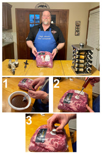 DR. ORGANIZER Capt Steve's Meat Marinator Kit Includes 12 pips marinade Injector,