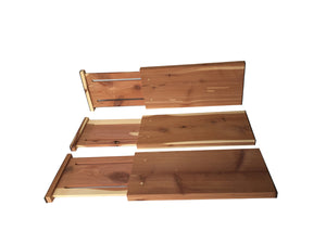 Axis International Marketing Drawer 3 pc Cedar Expandable, 3pc Dresser Divider