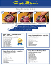 Load image into Gallery viewer, DR. ORGANIZER Capt Steve&#39;s Meat Marinator Kit Includes 12 pips marinade Injector,
