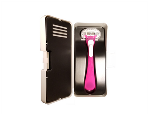 Dr. Organizer Prolong Razor Blade Life Extender Case (Patented) Now New & Improved. Black Case with Velvet Inside, Fits Most Razors