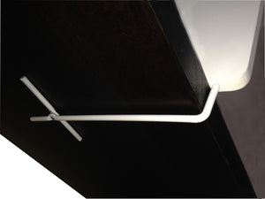 DR. ORGANIZER 2 Pc White Wood Shelf Divider Set with USA Patented Twis-T Locking System
