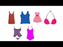 Load and play video in Gallery viewer, 2pc Black Velvety Sport Tank Top, Bra, Strappy Dress, Closet Organizer Hangers, USA Patented.

