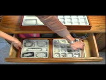 Load and play video in Gallery viewer, DR. ORGANIZER Stack Em 40 Compartment Jewelry Tray for Rings and Earrings
